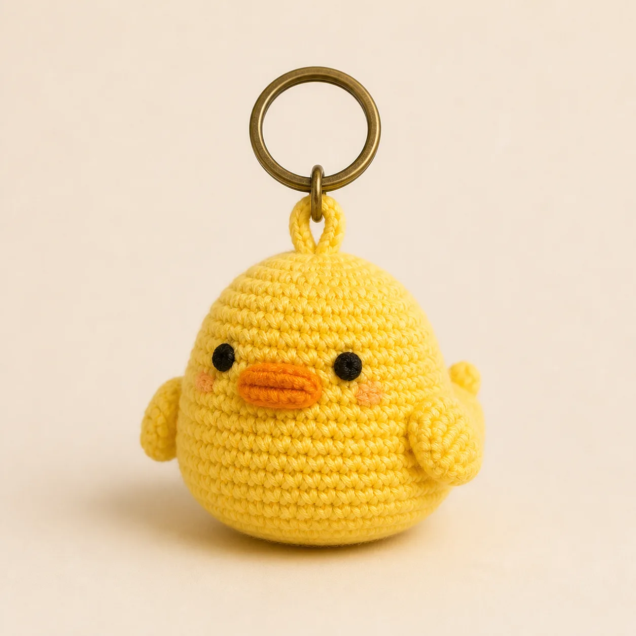No-Sew Rubber Duck – handmade crochet finished example 1